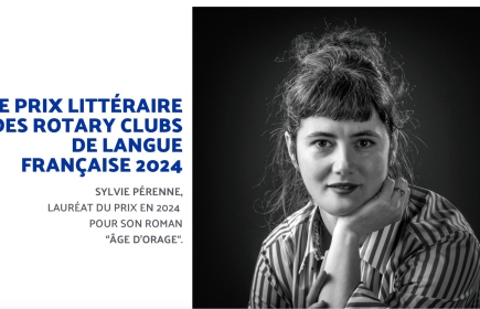 Sylvie PERENNE, lauréate du prix littéraire des clubs francophones avec son 1er roman Age d'orage