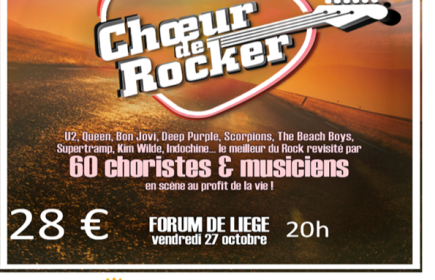 Concert au Forum Chœur de Rocker le 27 octobre à 20 heures